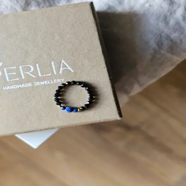 Pierścionek | SPINEL, LAPIS LAZULI