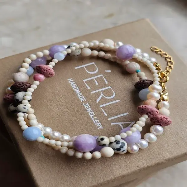 Bransoletka | KAMIEŃ RZECZNY JADEIT JASPIS