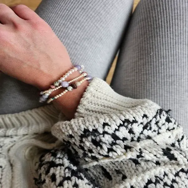 Bransoletka | PERŁA, JASPIS, JADEIT, ANGELIT, LAWA WULKANICZNA