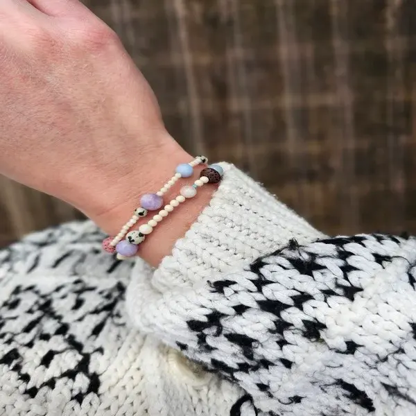 Bransoletka | KAMIEŃ RZECZNY, JADEIT, JASPIS, LAWA WULKANICZNA