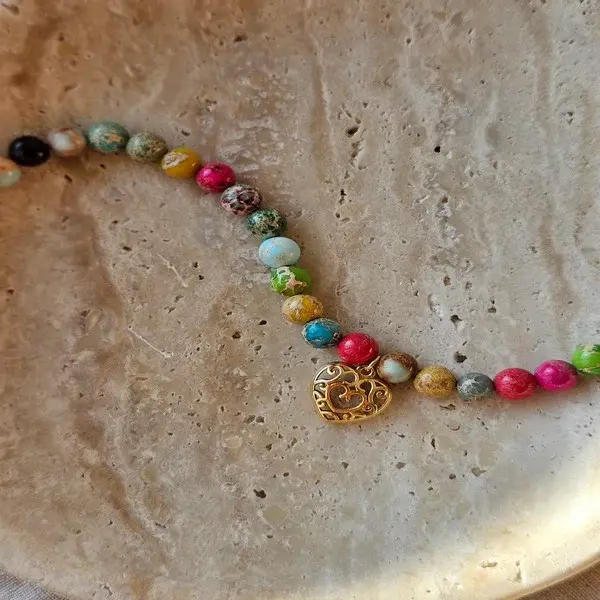 Naszyjnik | KOLOROWY JASPIS