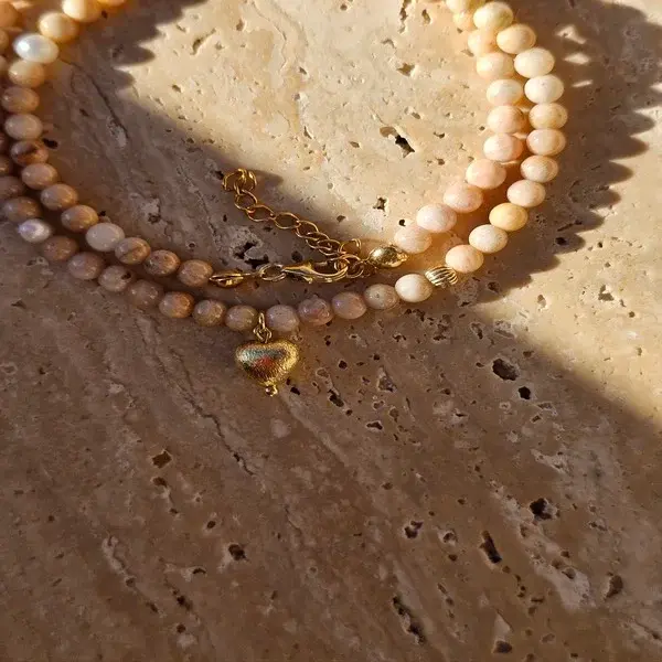 Naszyjnik | KAMIEŃ SŁONECZNY, PERŁA