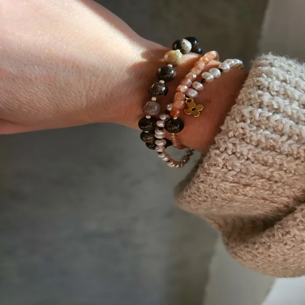 Bransoletka z kwiatkiem | PERŁA