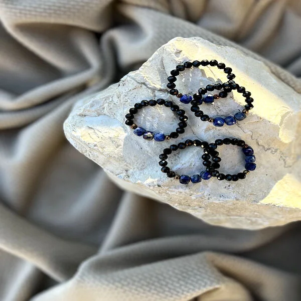 Pierścionek | TURMALIN, LAPIS LAZULI