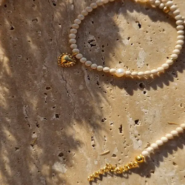 Naszyjnik | KAMIEŃ RZECZNY, PERŁA