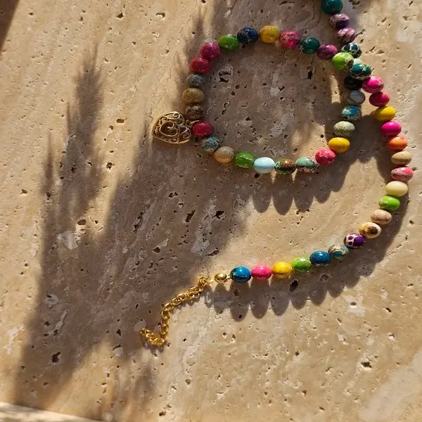 Naszyjnik | KOLOROWY JASPIS