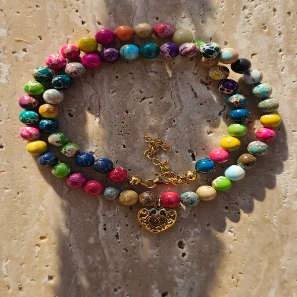 Naszyjnik | KOLOROWY JASPIS