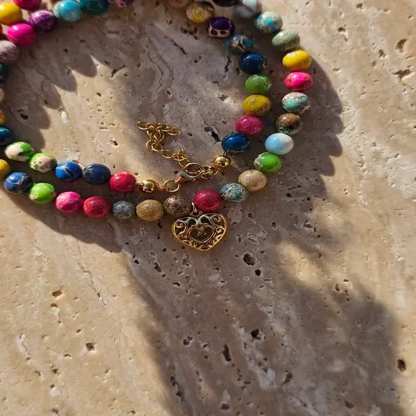 Naszyjnik | KOLOROWY JASPIS