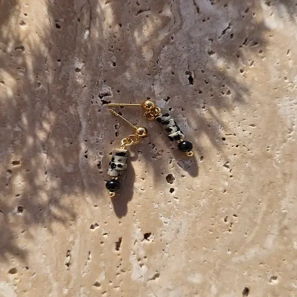 Kolczyki | JASPIS, TURMALIN