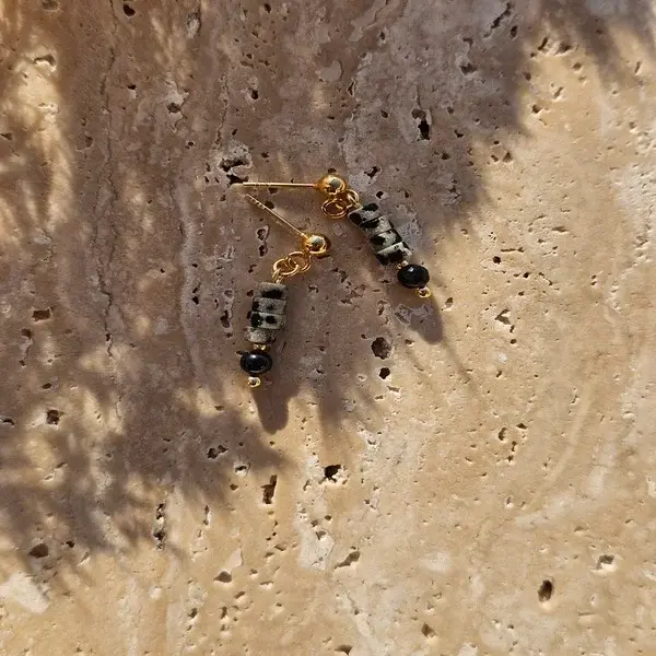 Kolczyki | JASPIS, TURMALIN